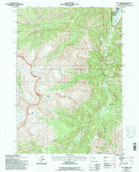 Fall Creek Wyoming Historical topographic map, 1:24000 scale, 7.5 X 7.5 Minute, Year 1991