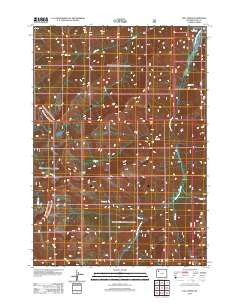 Fall Creek Wyoming Historical topographic map, 1:24000 scale, 7.5 X 7.5 Minute, Year 2012