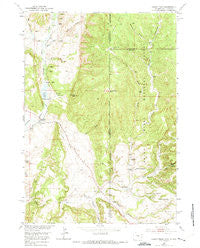 Fanny Peak Wyoming Historical topographic map, 1:24000 scale, 7.5 X 7.5 Minute, Year 1951