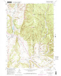 Fanny Peak Wyoming Historical topographic map, 1:24000 scale, 7.5 X 7.5 Minute, Year 1951