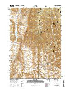 Fanny Peak Wyoming Current topographic map, 1:24000 scale, 7.5 X 7.5 Minute, Year 2015