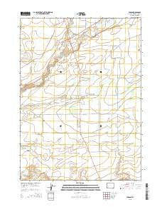 Farson Wyoming Current topographic map, 1:24000 scale, 7.5 X 7.5 Minute, Year 2015