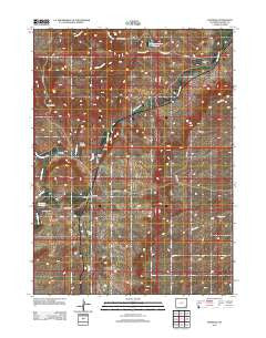 Farthing Wyoming Historical topographic map, 1:24000 scale, 7.5 X 7.5 Minute, Year 2012