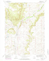 Farthing Wyoming Historical topographic map, 1:24000 scale, 7.5 X 7.5 Minute, Year 1962