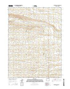 Farthing Ranch Wyoming Current topographic map, 1:24000 scale, 7.5 X 7.5 Minute, Year 2015