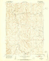 Fats Draw Wyoming Historical topographic map, 1:24000 scale, 7.5 X 7.5 Minute, Year 1953