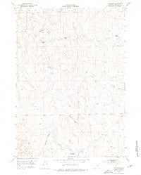 Fats Draw Wyoming Historical topographic map, 1:24000 scale, 7.5 X 7.5 Minute, Year 1953