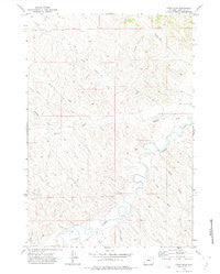 Fawn Draw Wyoming Historical topographic map, 1:24000 scale, 7.5 X 7.5 Minute, Year 1971