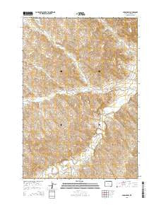 Fawn Draw Wyoming Current topographic map, 1:24000 scale, 7.5 X 7.5 Minute, Year 2015