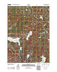 Fayette Lake Wyoming Historical topographic map, 1:24000 scale, 7.5 X 7.5 Minute, Year 2012