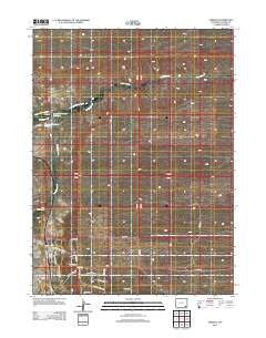 Federal Wyoming Historical topographic map, 1:24000 scale, 7.5 X 7.5 Minute, Year 2012