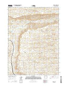 Federal Wyoming Current topographic map, 1:24000 scale, 7.5 X 7.5 Minute, Year 2015