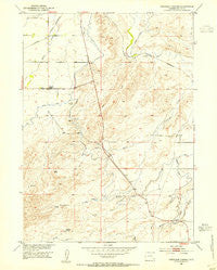 Ferguson Corner Wyoming Historical topographic map, 1:24000 scale, 7.5 X 7.5 Minute, Year 1953
