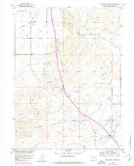 Ferguson Corner Wyoming Historical topographic map, 1:24000 scale, 7.5 X 7.5 Minute, Year 1953