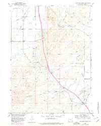 Ferguson Corner Wyoming Historical topographic map, 1:24000 scale, 7.5 X 7.5 Minute, Year 1953