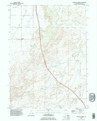 Ferguson Corner Wyoming Historical topographic map, 1:24000 scale, 7.5 X 7.5 Minute, Year 1990