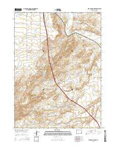 Ferguson Corner Wyoming Current topographic map, 1:24000 scale, 7.5 X 7.5 Minute, Year 2015