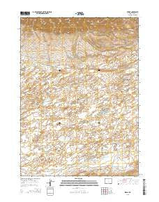 Ferris Wyoming Current topographic map, 1:24000 scale, 7.5 X 7.5 Minute, Year 2015