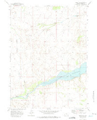 Ferris Lake Wyoming Historical topographic map, 1:24000 scale, 7.5 X 7.5 Minute, Year 1971