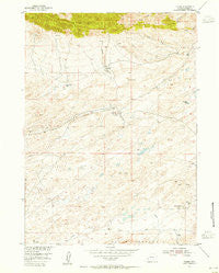 Ferris Wyoming Historical topographic map, 1:24000 scale, 7.5 X 7.5 Minute, Year 1953