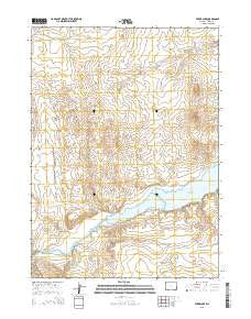 Ferris Lake Wyoming Current topographic map, 1:24000 scale, 7.5 X 7.5 Minute, Year 2015