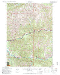 Ferry Peak Wyoming Historical topographic map, 1:24000 scale, 7.5 X 7.5 Minute, Year 1996