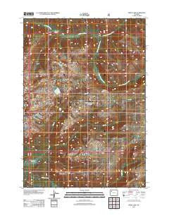 Ferry Lake Wyoming Historical topographic map, 1:24000 scale, 7.5 X 7.5 Minute, Year 2012