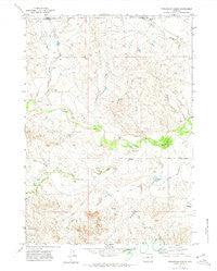 Fiddleback Ranch Wyoming Historical topographic map, 1:24000 scale, 7.5 X 7.5 Minute, Year 1971