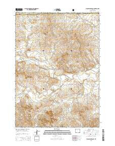 Fiddleback Ranch Wyoming Current topographic map, 1:24000 scale, 7.5 X 7.5 Minute, Year 2015