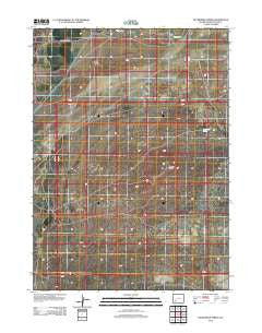 Fifteenmile Spring Wyoming Historical topographic map, 1:24000 scale, 7.5 X 7.5 Minute, Year 2012