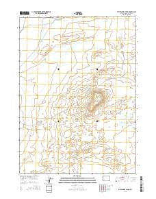 Fifteenmile Spring Wyoming Current topographic map, 1:24000 scale, 7.5 X 7.5 Minute, Year 2015