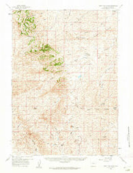 Fifty-Five Ranch Wyoming Historical topographic map, 1:62500 scale, 15 X 15 Minute, Year 1959
