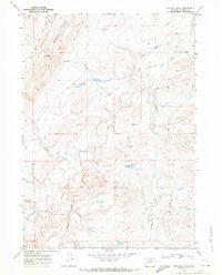 Fiftymile Flat Wyoming Historical topographic map, 1:24000 scale, 7.5 X 7.5 Minute, Year 1968