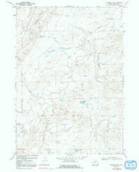 Fiftymile Flat Wyoming Historical topographic map, 1:24000 scale, 7.5 X 7.5 Minute, Year 1968