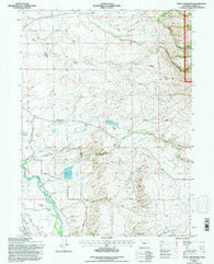 Finley Reservoir Wyoming Historical topographic map, 1:24000 scale, 7.5 X 7.5 Minute, Year 1992
