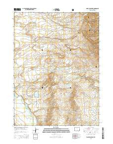 Finley Reservoir Wyoming Current topographic map, 1:24000 scale, 7.5 X 7.5 Minute, Year 2015