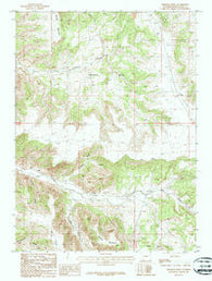 Firehole Basin Wyoming Historical topographic map, 1:24000 scale, 7.5 X 7.5 Minute, Year 1987