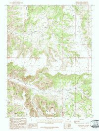 Firehole Basin Wyoming Historical topographic map, 1:24000 scale, 7.5 X 7.5 Minute, Year 1987