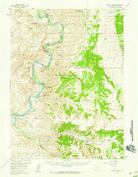 Firehole Basin Wyoming Historical topographic map, 1:62500 scale, 15 X 15 Minute, Year 1957