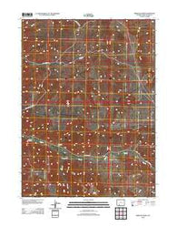 Firehole Basin Wyoming Historical topographic map, 1:24000 scale, 7.5 X 7.5 Minute, Year 2012
