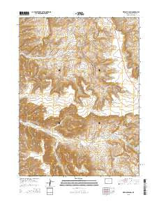 Firehole Basin Wyoming Current topographic map, 1:24000 scale, 7.5 X 7.5 Minute, Year 2015
