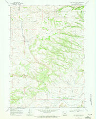 First Water Draw Wyoming Historical topographic map, 1:24000 scale, 7.5 X 7.5 Minute, Year 1968