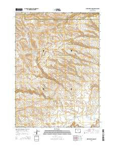 First Water Draw Wyoming Current topographic map, 1:24000 scale, 7.5 X 7.5 Minute, Year 2015