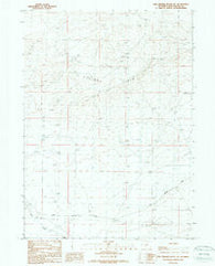 Five Fingers Butte NE Wyoming Historical topographic map, 1:24000 scale, 7.5 X 7.5 Minute, Year 1988