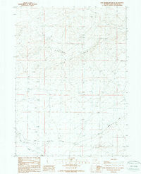 Five Fingers Butte NE Wyoming Historical topographic map, 1:24000 scale, 7.5 X 7.5 Minute, Year 1988