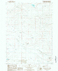 Five Fingers Butte Wyoming Historical topographic map, 1:24000 scale, 7.5 X 7.5 Minute, Year 1988
