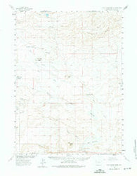 Five Fingers Butte Wyoming Historical topographic map, 1:62500 scale, 15 X 15 Minute, Year 1960