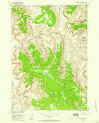 Five Pockets Wyoming Historical topographic map, 1:24000 scale, 7.5 X 7.5 Minute, Year 1956