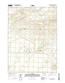 Five Fingers Butte Wyoming Current topographic map, 1:24000 scale, 7.5 X 7.5 Minute, Year 2015