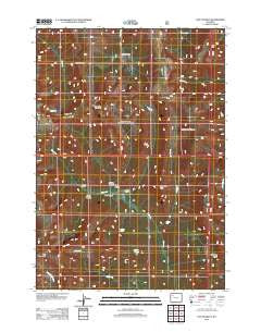 Five Pockets Wyoming Historical topographic map, 1:24000 scale, 7.5 X 7.5 Minute, Year 2012